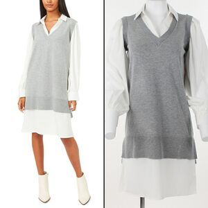 Riley & Rae Layered-Look Sweater Dress